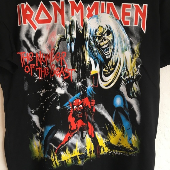 Iron Maiden The Number of The Beast Graphic Tee New without tag - Picture 2 of 6
